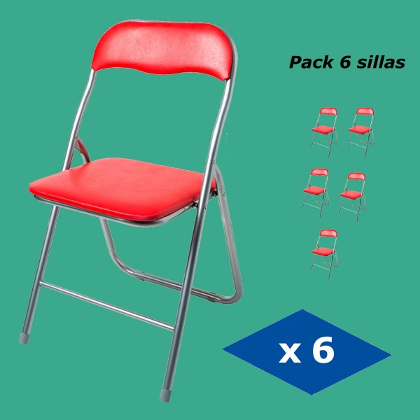 Pack 6 Sillas plegables Polo