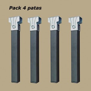 Pack 4 patas somier