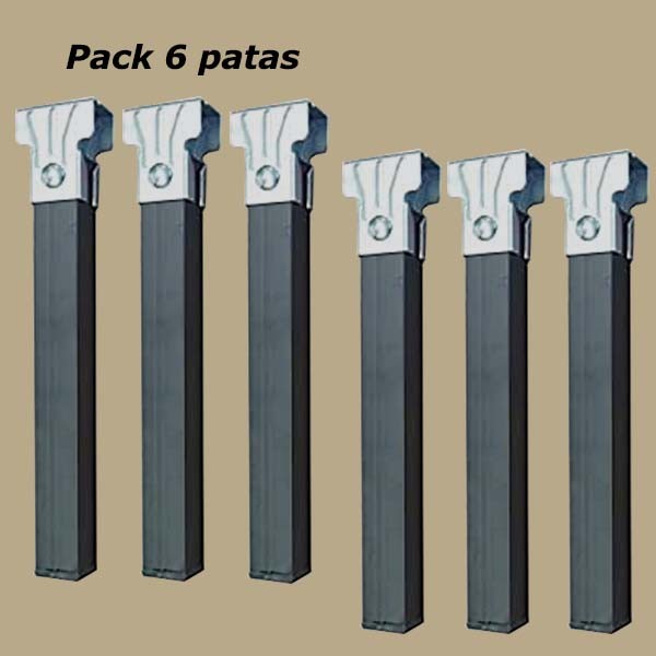 Pack 6 patas somier