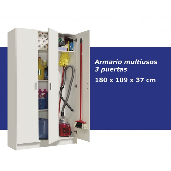 Armario Multiusos Escobero 3 puertas