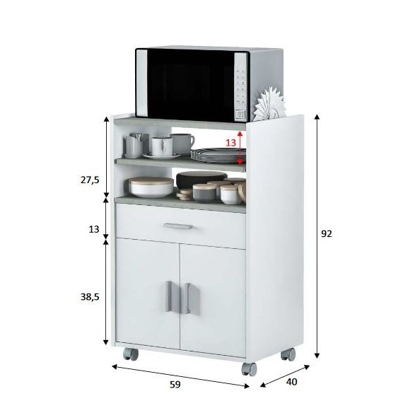 Mueble microondas/hornillo